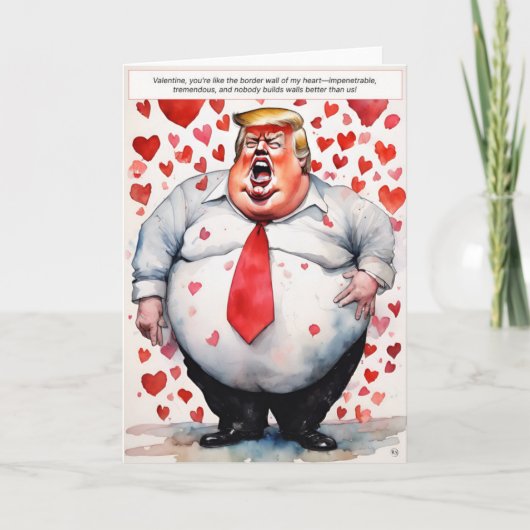 Drumpf Valentijnsdag Kaart (Voorkant)