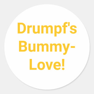 Drump's Bummy-Love Jeff Hankamer Artjunkhaus Comic Ronde Sticker