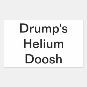 Drump's Helium Doosh Hankamer Artjunkhaus Lekker Rechthoekige Sticker