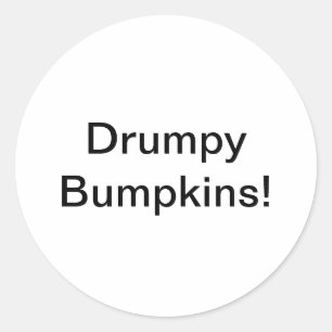 Drumpy Bumpkins Jeff Hankamer Artjunkhaus Comic Ronde Sticker