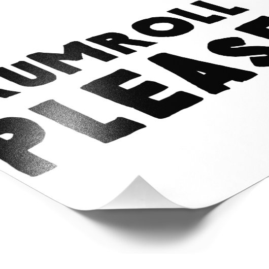 Drumroll alsjeblieft foto afdruk (Hoek)