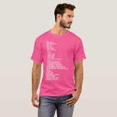 Drumrudimenten Drummer Roll T-shirt (Voorkant volledig)