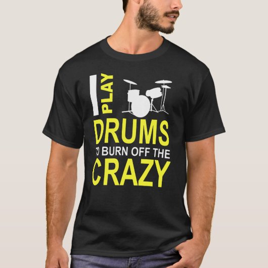 Drums 1 afspelen t-shirt (Voorkant)