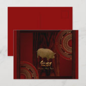 Drums 2 Varkenshaar Vietnamese begroeting Briefkaa Briefkaart (Voorkant / Achterkant)