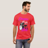 Drums Are For Girls Funny Drummer Gift gift T-shirt (Voorkant volledig)