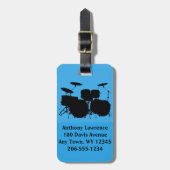 Drums Bagagelabels voor doorschuiving (Voorkant verticaal)