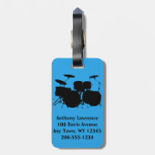 Drums Bagagelabels voor doorschuiving (Achterkant verticaal)