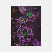 Drums boog fleece deken (Voorkant)