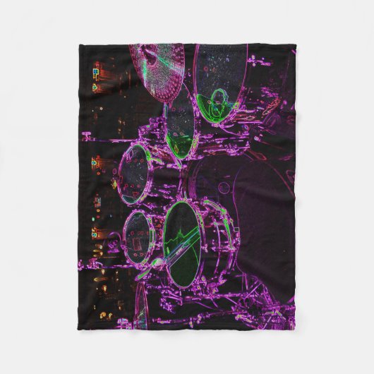 Drums boog fleece deken (Voorkant)