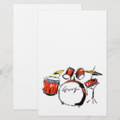 drums briefpapier (Voorkant / Achterkant)