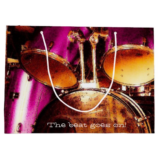 Drums, buitenkant jam groot cadeauzakje (Achterkant)