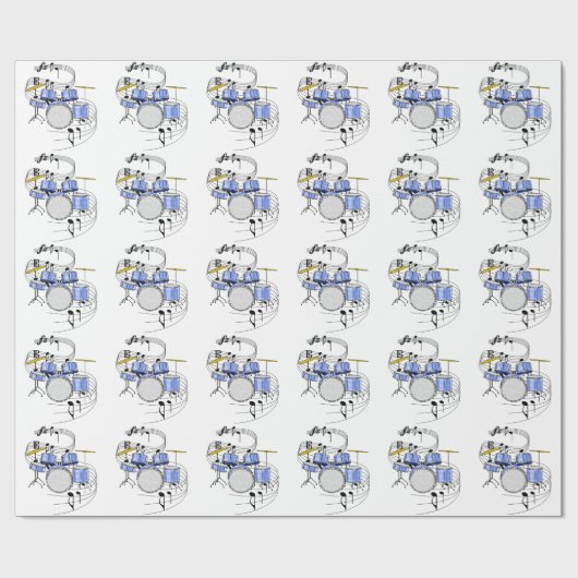 Drums Cadeaupapier (Vlak)