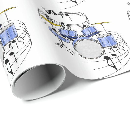 Drums Cadeaupapier (Rol Hoek)