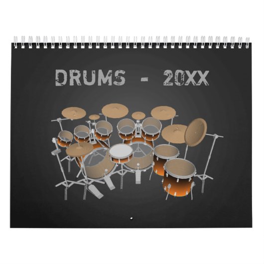 Drums Calendar Kalender (Hoes)