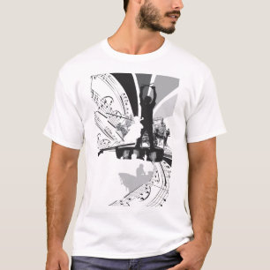 drums cello illustratie t-shirt