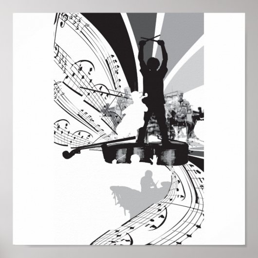 drums cello poster (Voorkant)