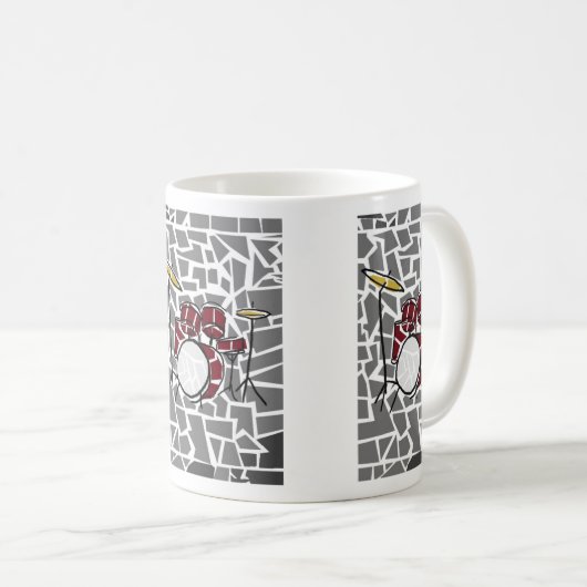 Drums Coffee Mok (Voorkant rechts)