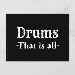 Drums Dat Is Alles Grappige Muziek Briefkaart