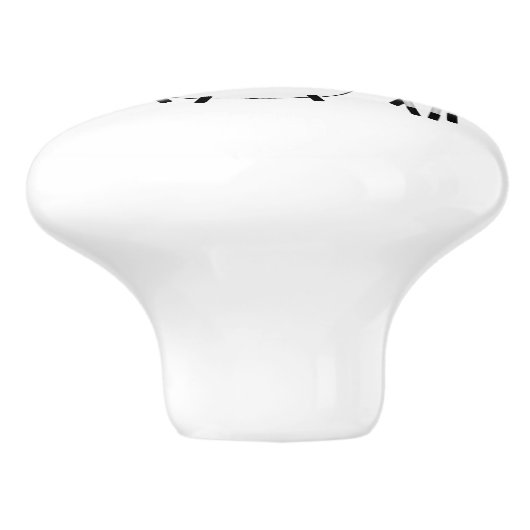 Drums Design Personalised Keramische Knop (Zijkant)