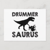 Drums Dinosaurs | Drummer Musician Gifts Briefkaart (Voorkant)