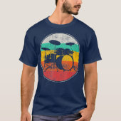 Drums Drummer Band Drumset Retro  T-shirt (Voorkant)