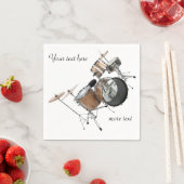 Drums Drummer Drum Set Band Musician Servetten (Insitu)