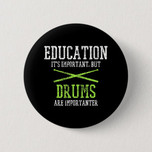 Drums Drummer Drummen Drumstel Drumsticks Ronde Button 5,7 Cm