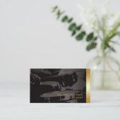 Drums Drummer Drummer Speler Muzikant Visitekaartje (Staand voorkant)