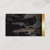 Drums Drummer Drummer Speler Muzikant Visitekaartje (Voorkant)