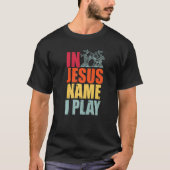 Drums Drummer Drumming Percussie Jezus Christelijk T-shirt (Voorkant)
