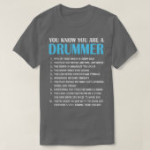 Drums Drummer Drumsticks Gift T-shirt (Design voorkant)