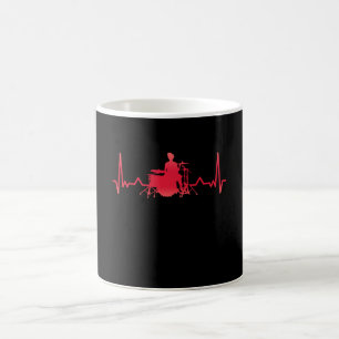 Drums Drummer Heartbeat Funny Xmas Gift Koffiemok