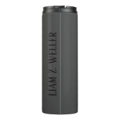 Drums Drummer Music Black Thermal Tumbler Thermosbeker (Achterkant)