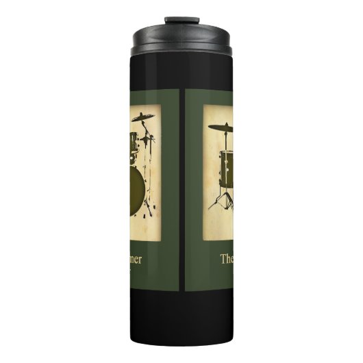 Drums Drummer Music Thermosbeker (Voorkant)