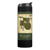 Drums Drummer Music Thermosbeker (Gedraaid links)