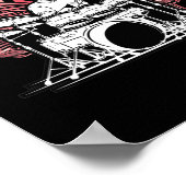 Drums Drummer Musicus Drumsticks Poster (Hoek)