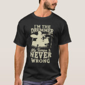 Drums Drumming Drummer Percussionist Gift T-shirt (Voorkant)