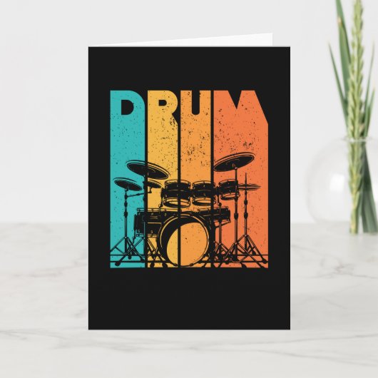 Drums | Drumming Lover Drummer Gift Kaart (Voorkant)