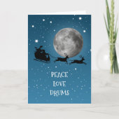 Drums Drumming Music Feestdagen Kaart (Voorkant)