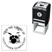 Drums Drumstel Muziekinstrument Bibliotheek Boek Zelfinktende Stempel (In situ)