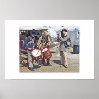 Drums en flute poster