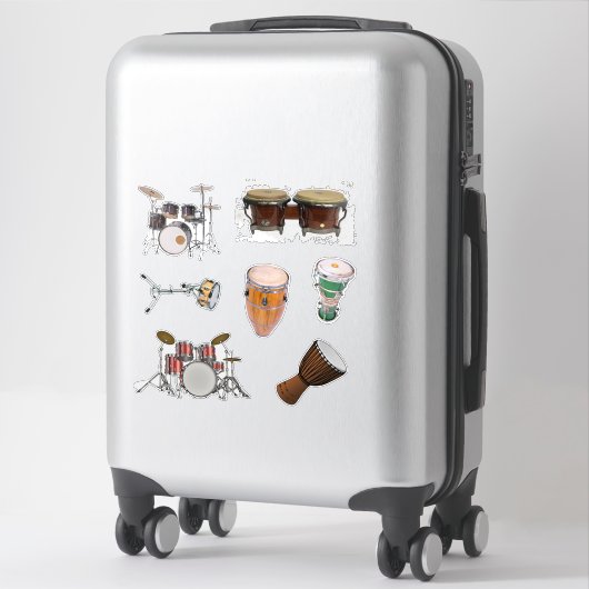Drums en percussie Sticker Pack (Koffer)