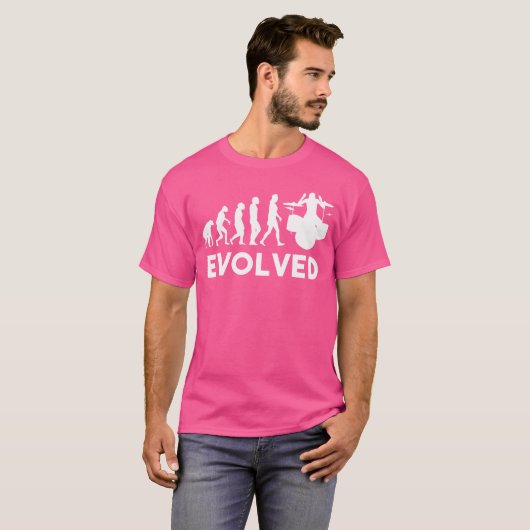 Drums Evolved Evolution Drummer Band Drummers Drum T-shirt (Voorkant volledig)