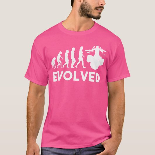 Drums Evolved Evolution Drummer Band Drummers Drum T-shirt (Voorkant)