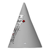 Drums Geboren in Rock & Roll Drummer Musician Rock Feesthoedjes (Rechts)