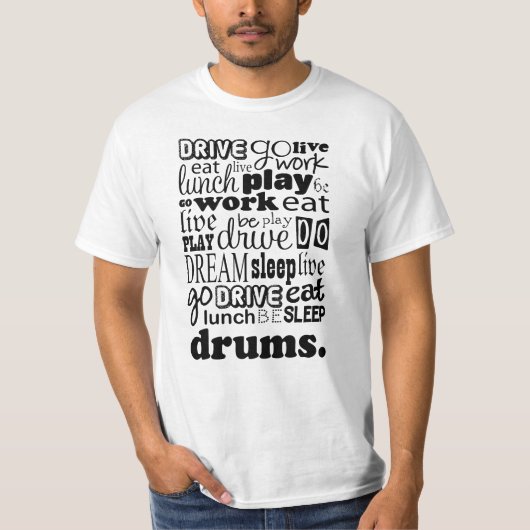 Drums Gift T-shirt (Voorkant)