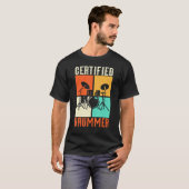Drums Grunge Drumset Retro  Style Certified T-shirt (Voorkant volledig)
