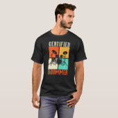 Drums Grunge Drumset Retro Style Certified T-shirt (Voorkant volledig)