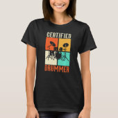 Drums Grunge Drumset Retro  Style Certified T-shirt (Voorkant)