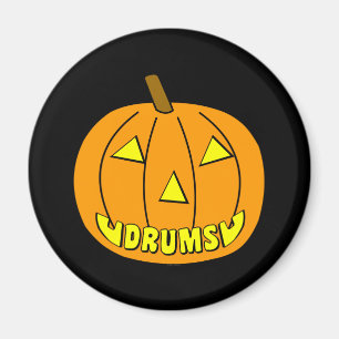 Drums Halloween Pumpkin Magneet